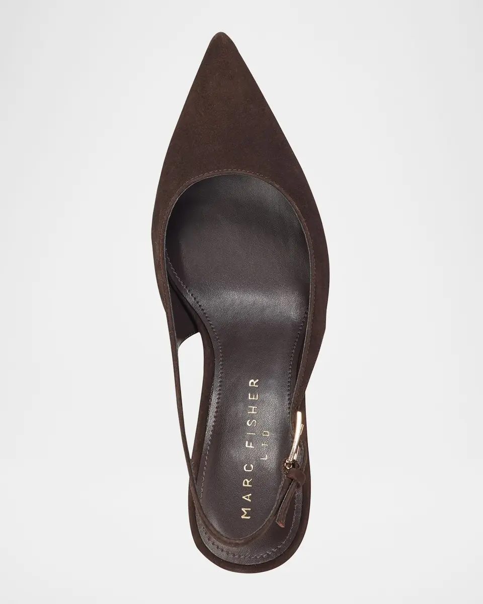 Marc Fisher LTD Dorie Suede Slingback Pumps | Thumbnail 4 Marc Fisher LTD Dorie Suede Slingback Pumps | Thumbnail 4