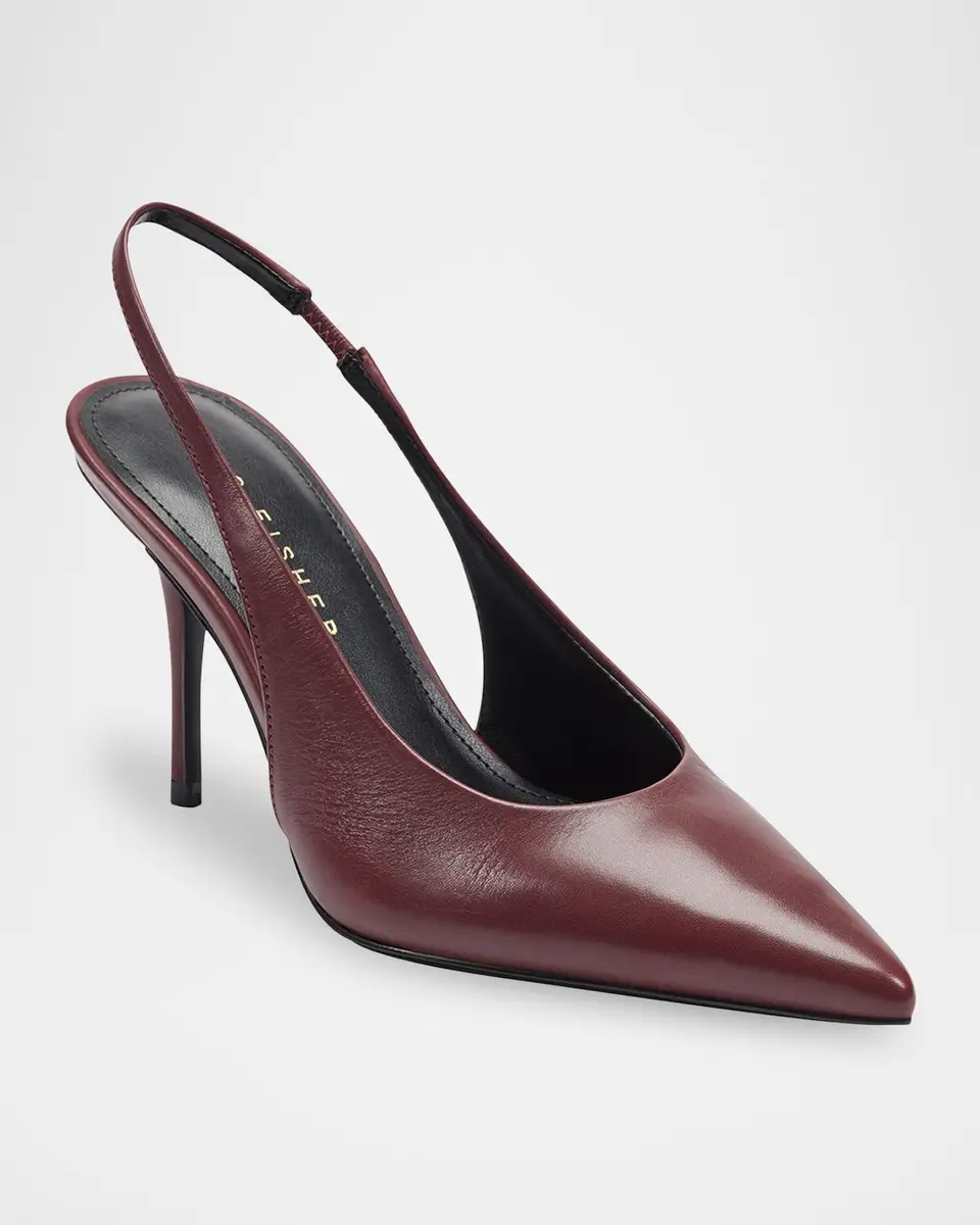 Marc Fisher LTD Leynne Leather Slingback Pumps | Thumbnail 2 Marc Fisher LTD Leynne Leather Slingback Pumps | Thumbnail 2