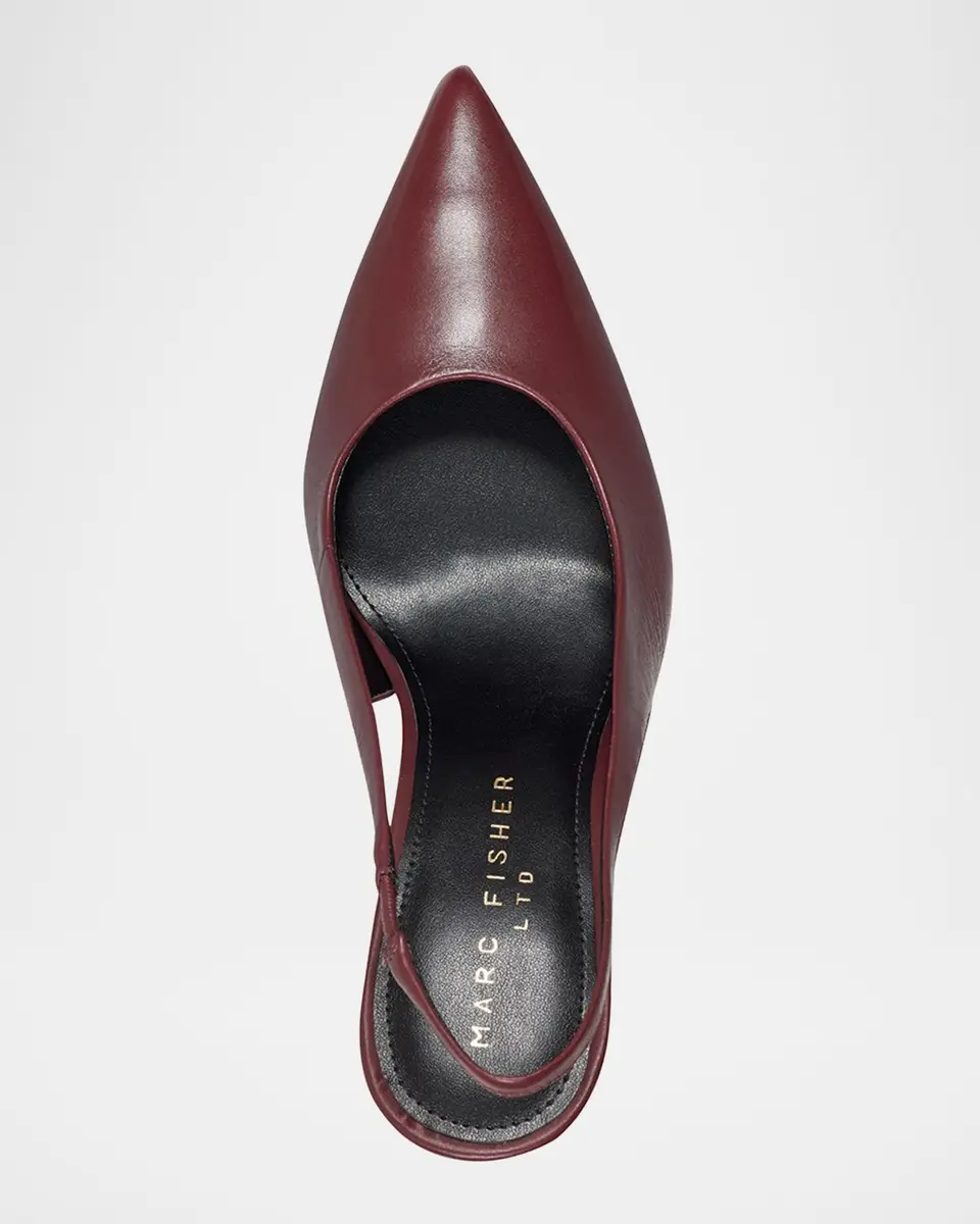 Marc Fisher LTD Leynne Leather Slingback Pumps | Thumbnail 4 Marc Fisher LTD Leynne Leather Slingback Pumps | Thumbnail 4