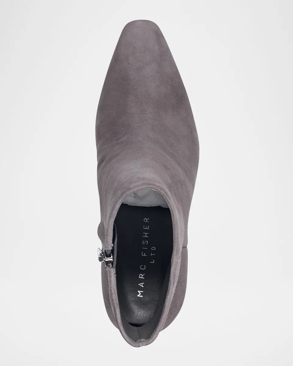 Marc Fisher LTD Yanara Leather Zip Booties | Thumbnail 4 Marc Fisher LTD Yanara Leather Zip Booties | Thumbnail 4