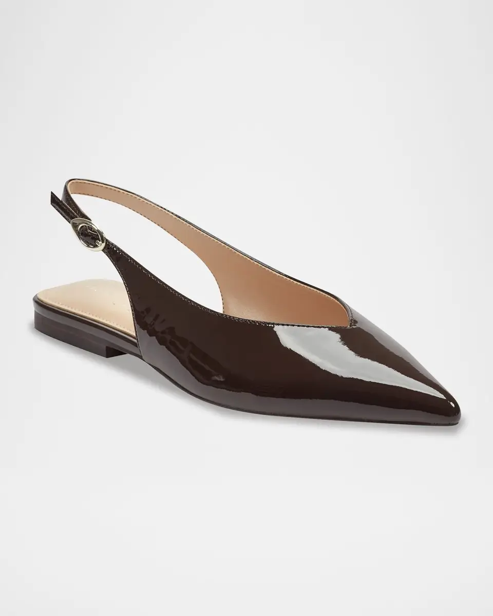 Marc Fisher LTD Gabra Patent Leather Slingback Flats | Thumbnail 2 Marc Fisher LTD Gabra Patent Leather Slingback Flats | Thumbnail 2