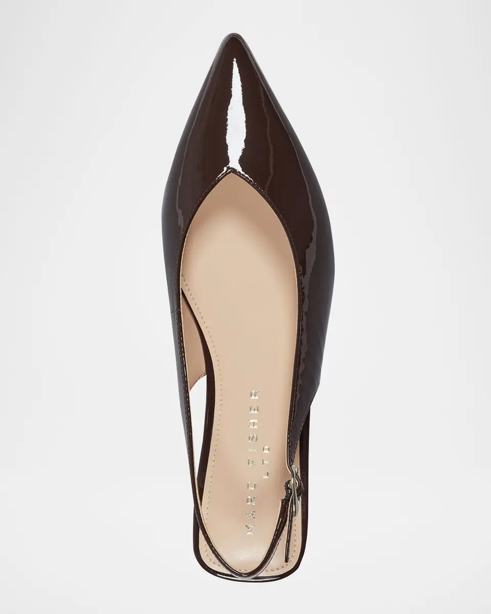 Marc Fisher LTD Gabra Patent Leather Slingback Flats | Thumbnail 4 Marc Fisher LTD Gabra Patent Leather Slingback Flats | Thumbnail 4