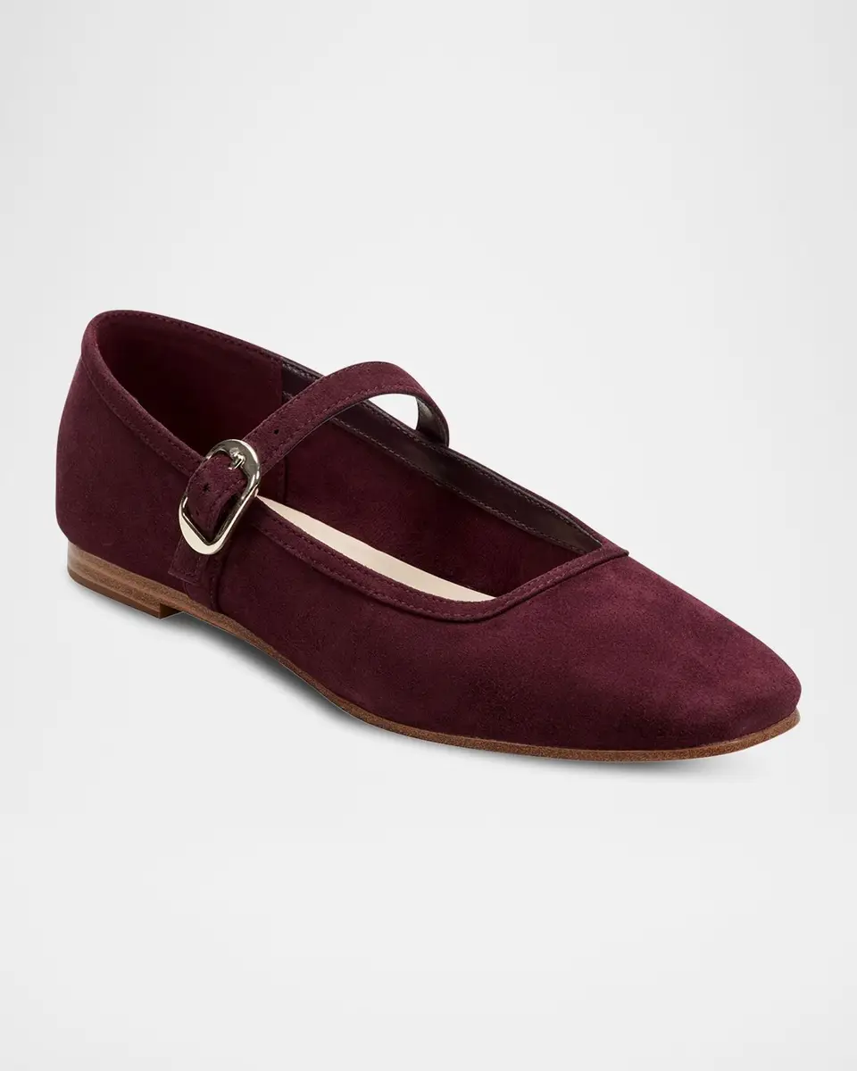 Marc Fisher LTD Garissa Suede Mary Jane Ballet Flats | Thumbnail 2 Marc Fisher LTD Garissa Suede Mary Jane Ballet Flats | Thumbnail 2