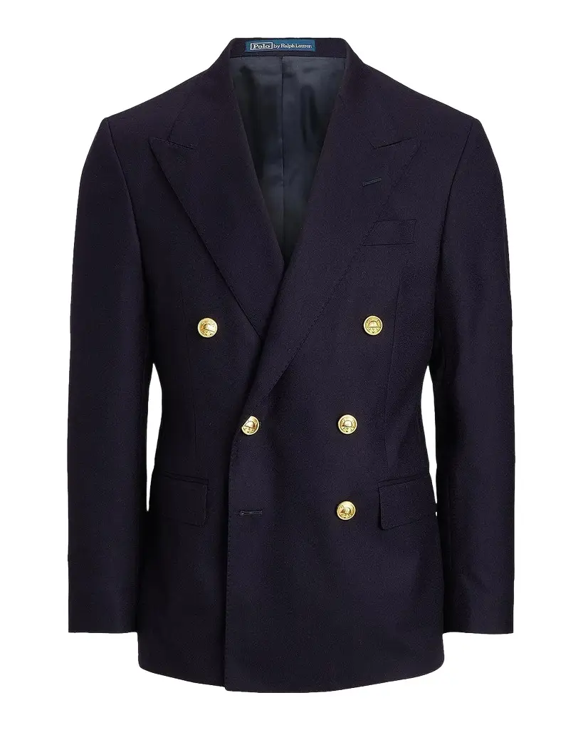 Polo Ralph Lauren Men's The Iconic Doeskin Double-Breasted Blazer | Image 1 Polo Ralph Lauren Men's The Iconic Doeskin Double-Breasted Blazer | Image 1