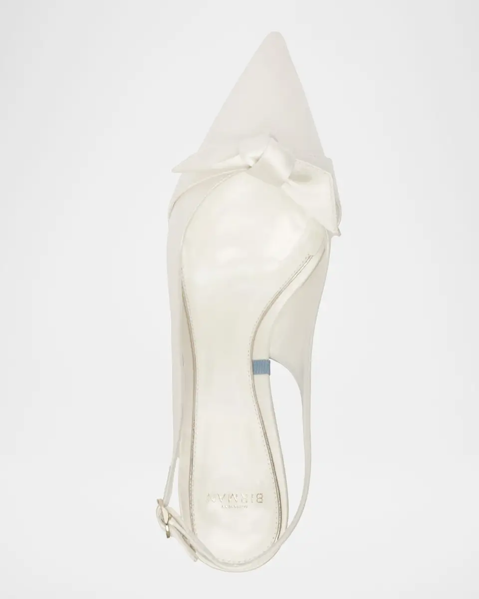 Alexandre Birman Classic Clarita Satin Slingback Pumps | Thumbnail 4