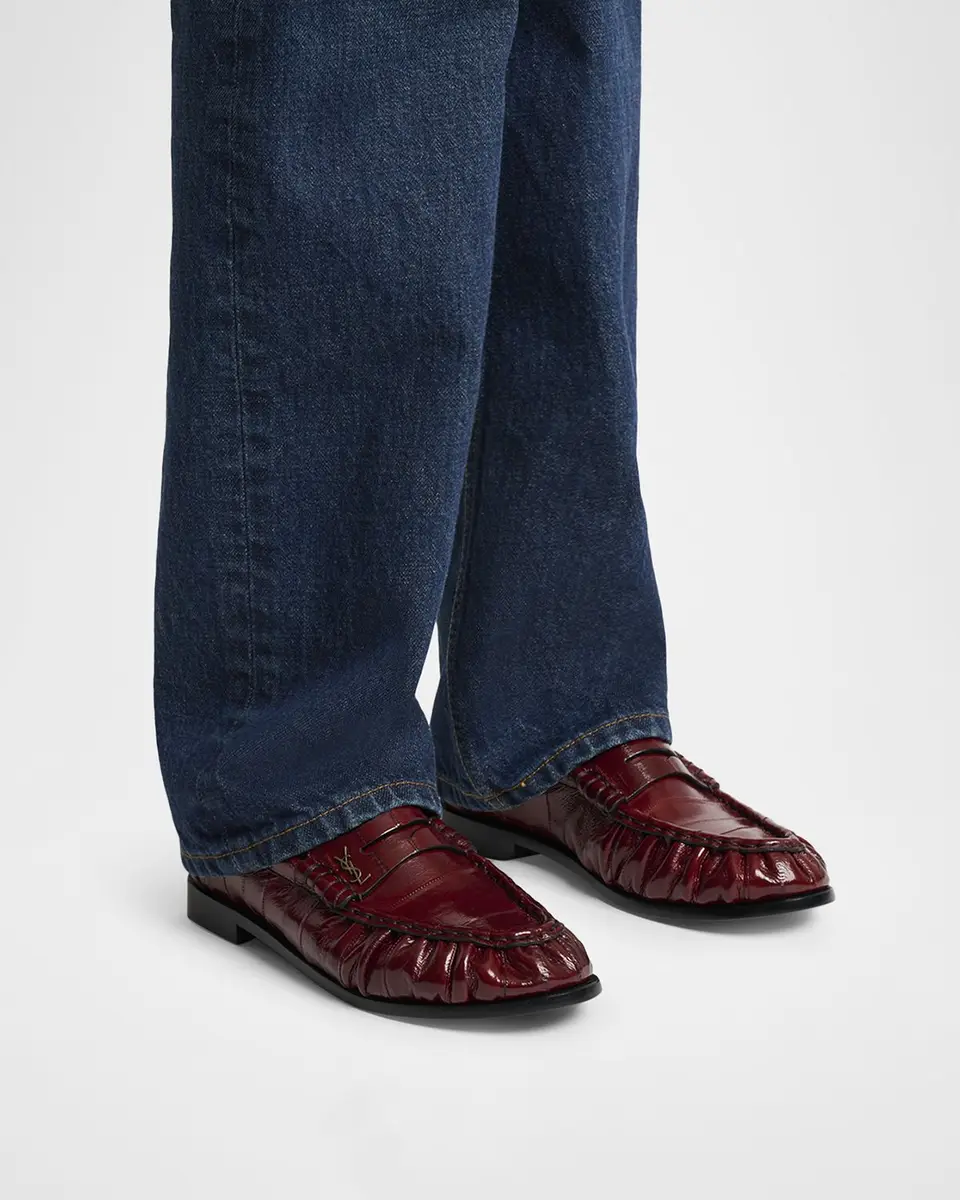 Saint Laurent Le Loafer Eel Leather Penny Loafers | Thumbnail 2