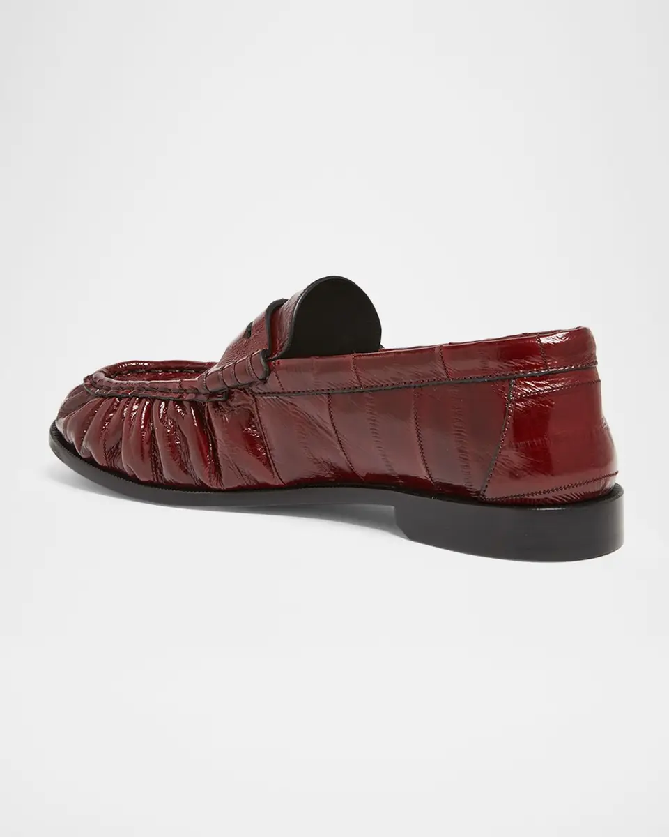 Saint Laurent Le Loafer Eel Leather Penny Loafers | Thumbnail 4