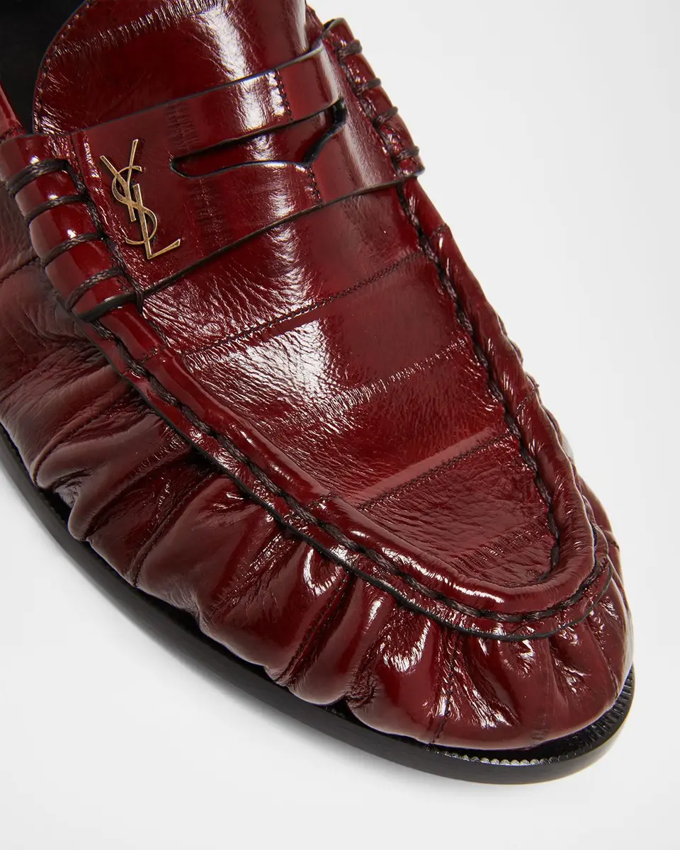 Saint Laurent Le Loafer Eel Leather Penny Loafers | Thumbnail 5