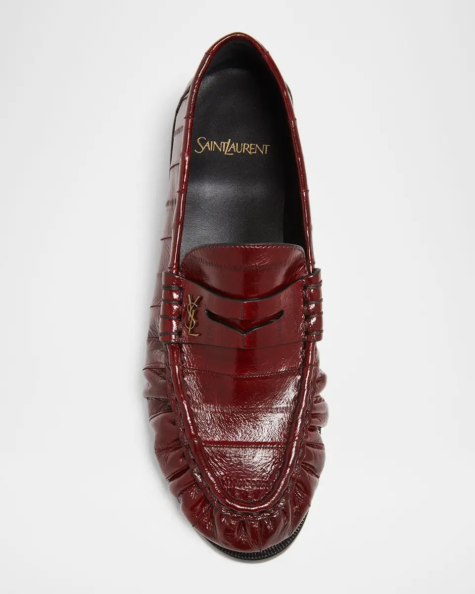 Saint Laurent Le Loafer Eel Leather Penny Loafers | Thumbnail 6