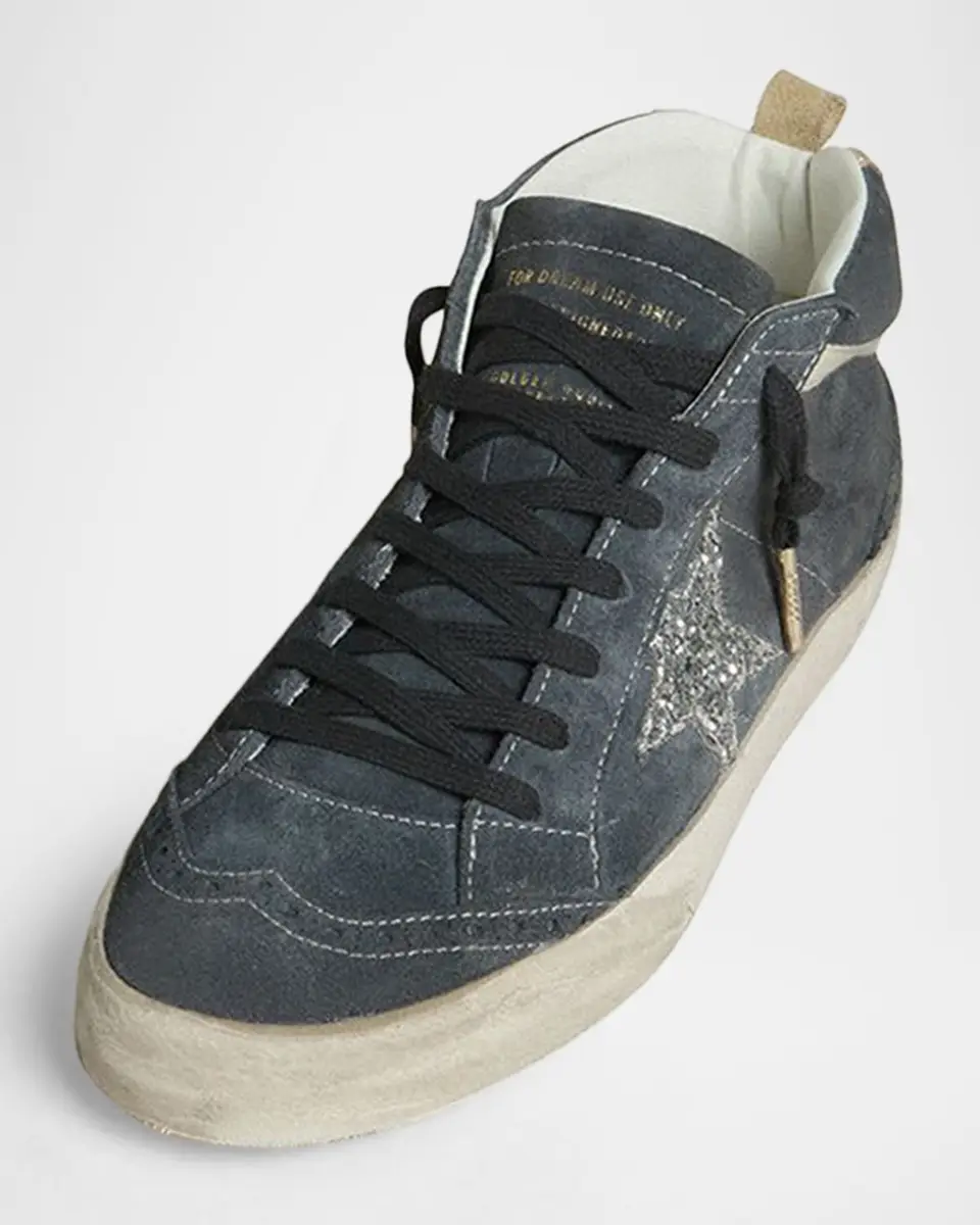 Golden Goose Mid Star Suede Wing-Tip Sneakers | Thumbnail 4
