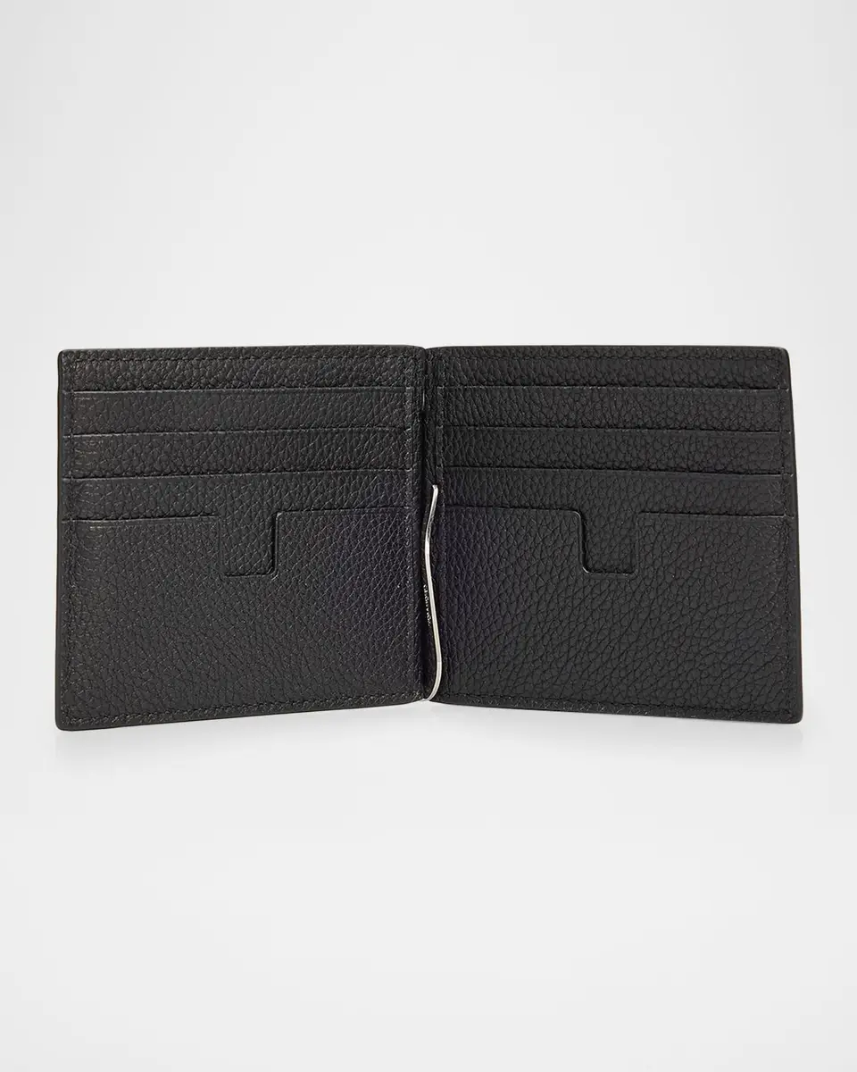 Tom Ford Men's T-Line Leather Money Clip Wallet | Thumbnail 2 Tom Ford Men's T-Line Leather Money Clip Wallet | Thumbnail 2