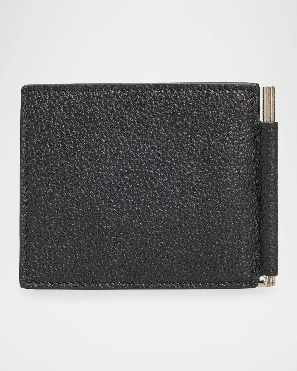 Tom Ford Men's T-Line Leather Money Clip Wallet | Thumbnail 3 Tom Ford Men's T-Line Leather Money Clip Wallet | Thumbnail 3