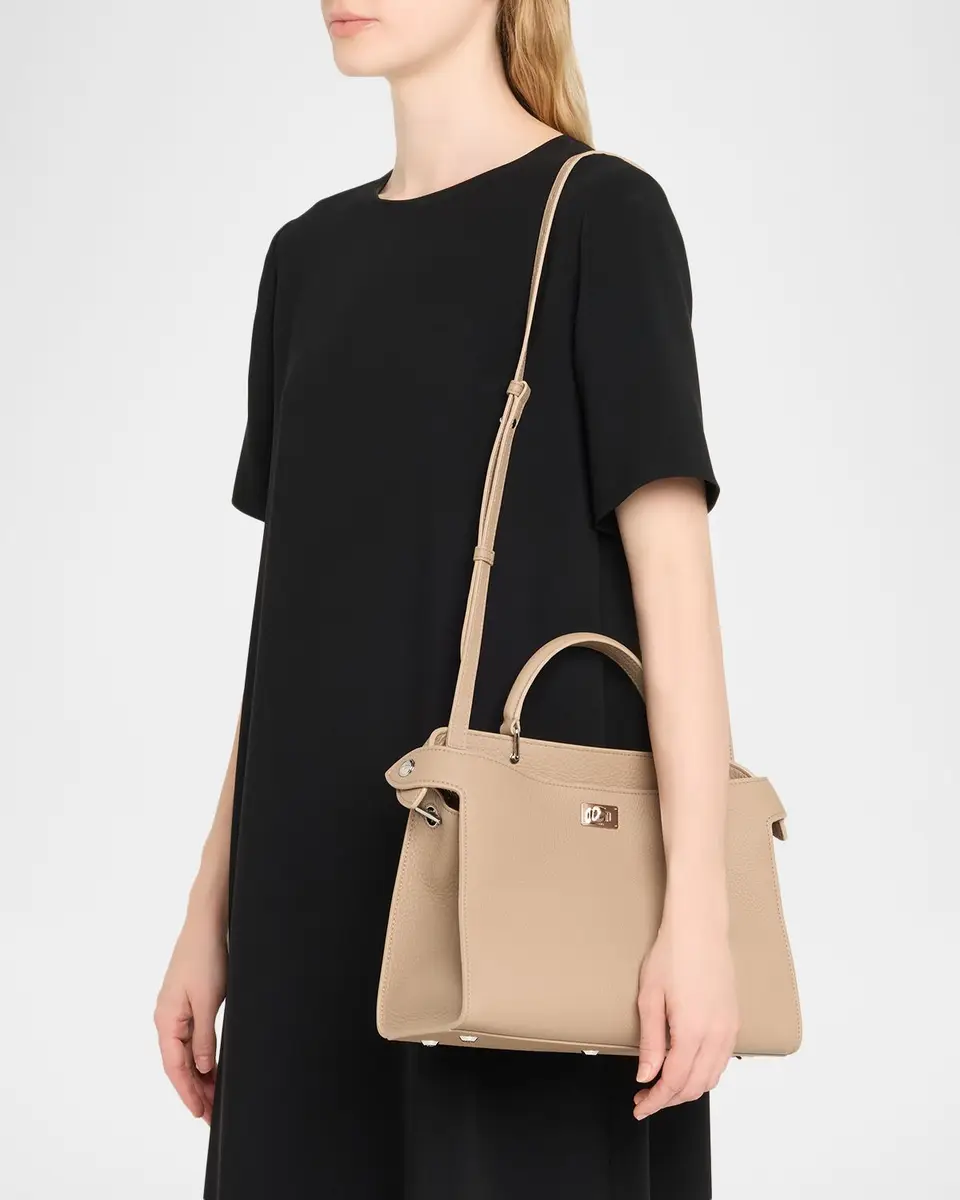Michino Paris Lutece PM Grained Leather Top-Handle Bag | Thumbnail 2