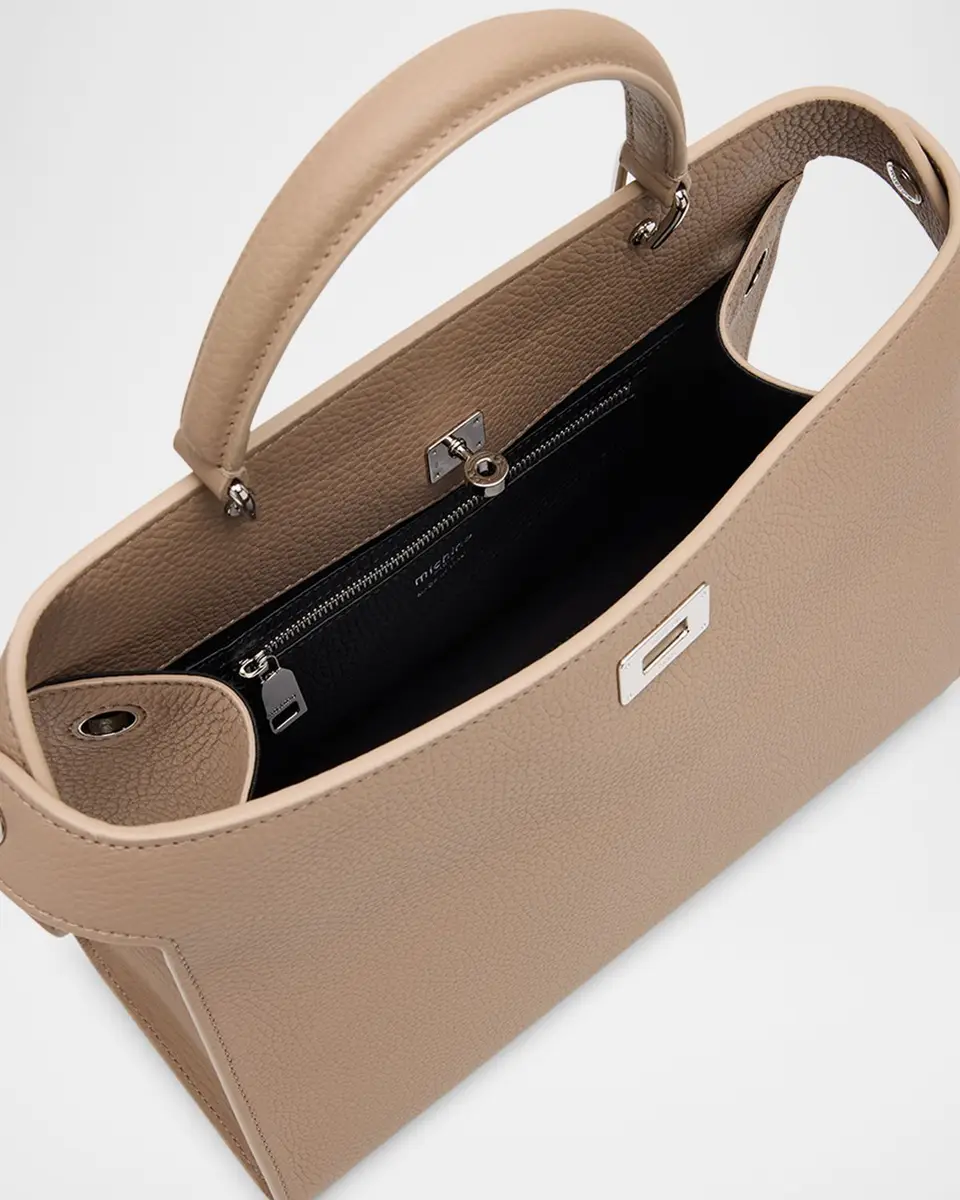 Michino Paris Lutece PM Grained Leather Top-Handle Bag | Thumbnail 4