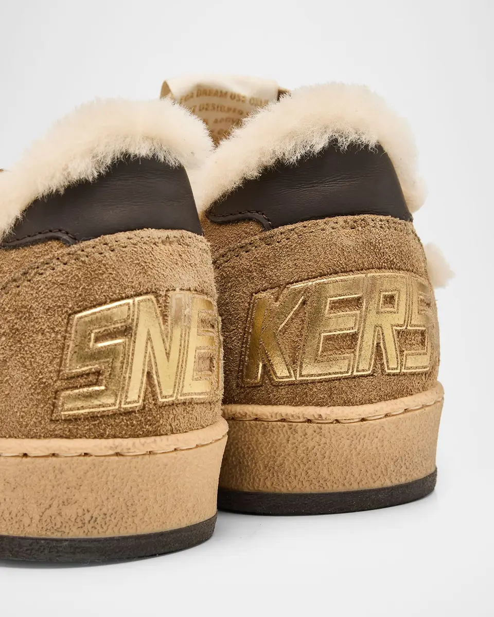 Golden Goose Ball Star Shearling-Lined Suede Low-Top Sneakers | Thumbnail 5 Golden Goose Ball Star Shearling-Lined Suede Low-Top Sneakers | Thumbnail 5