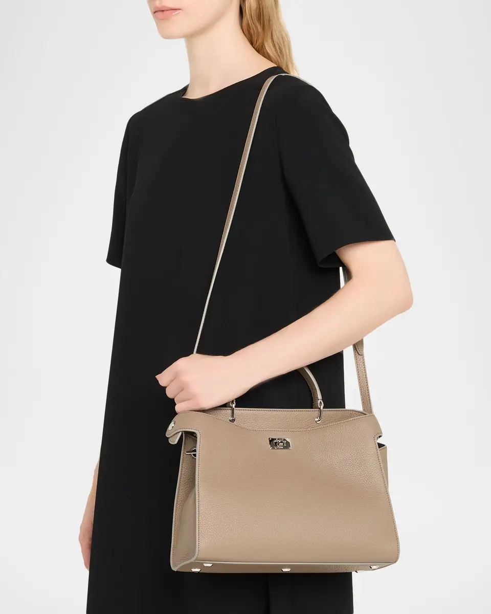 Michino Paris Lutece PM Grained Leather Top-Handle Bag | Thumbnail 2