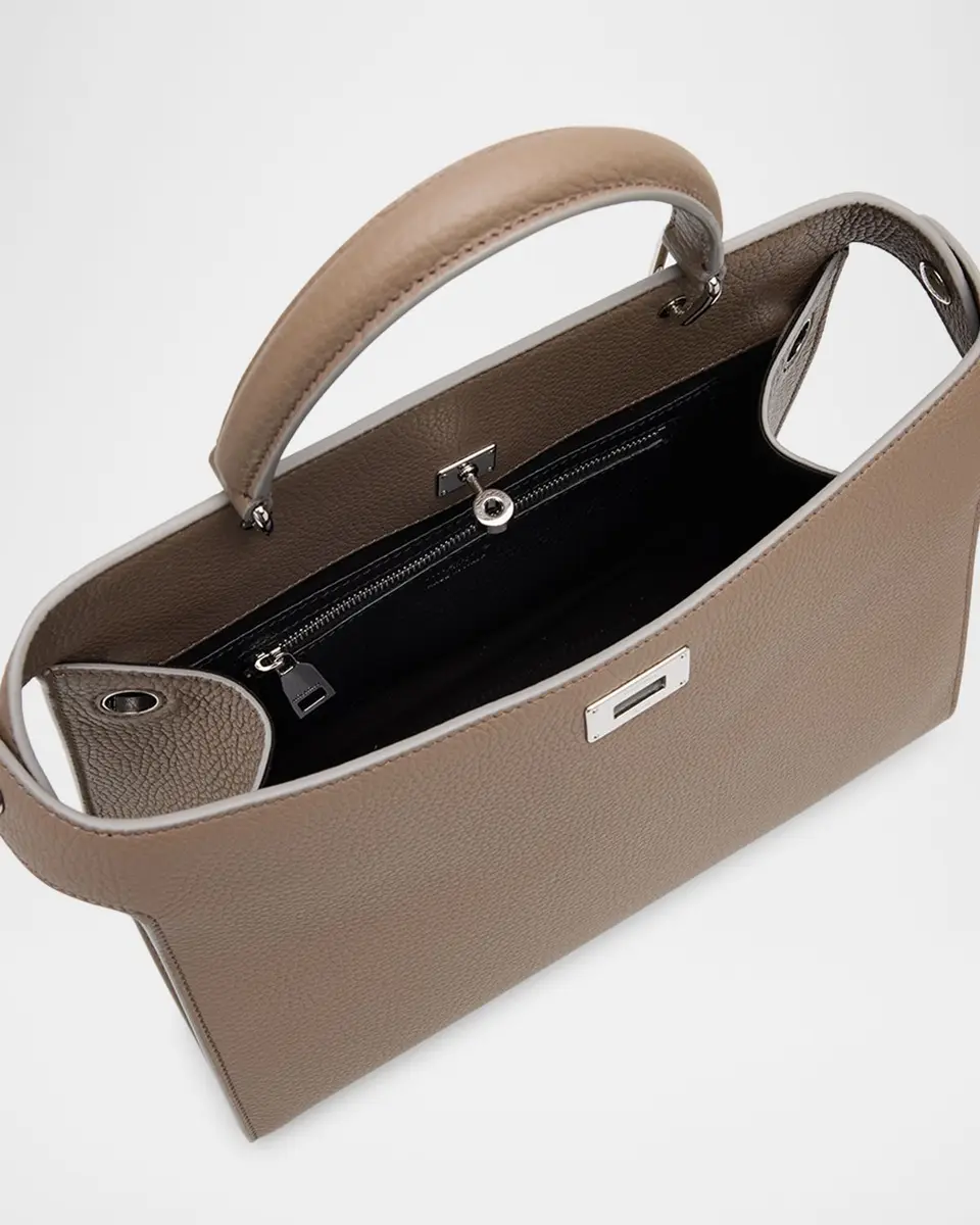 Michino Paris Lutece PM Grained Leather Top-Handle Bag | Thumbnail 4