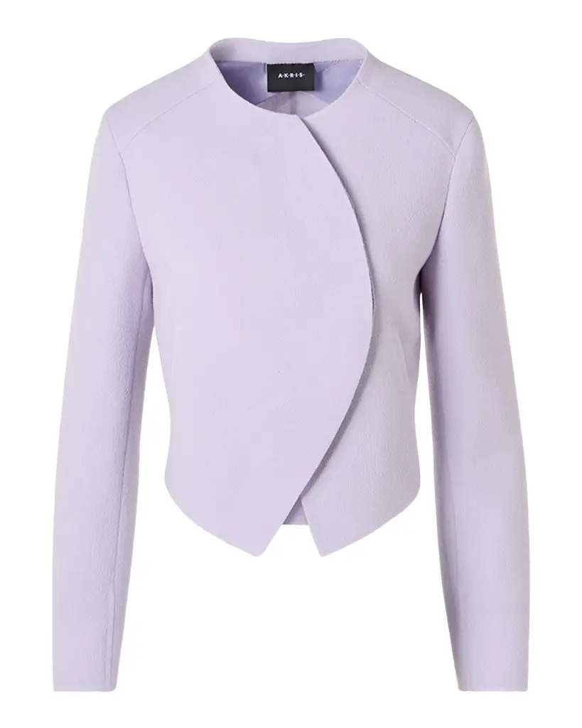Akris Hynora Wool Crepe Asymmetric Jacket | Image 1 Akris Hynora Wool Crepe Asymmetric Jacket | Image 1