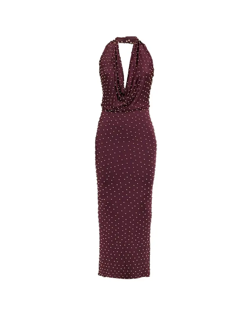 The New Arrivals by Ilkyaz Ozel Agel Embellished Jersey Maxi Dress | Image 1 The New Arrivals by Ilkyaz Ozel Agel Embellished Jersey Maxi Dress | Image 1