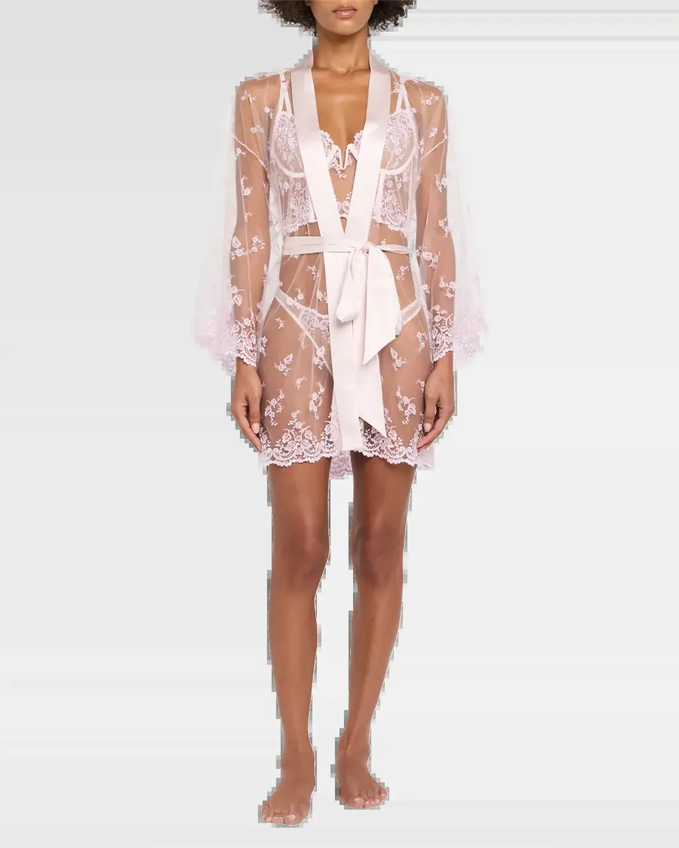 Kiki de Montparnasse Juliette Embroidered Lace Robe | Thumbnail 5 Kiki de Montparnasse Juliette Embroidered Lace Robe | Thumbnail 5