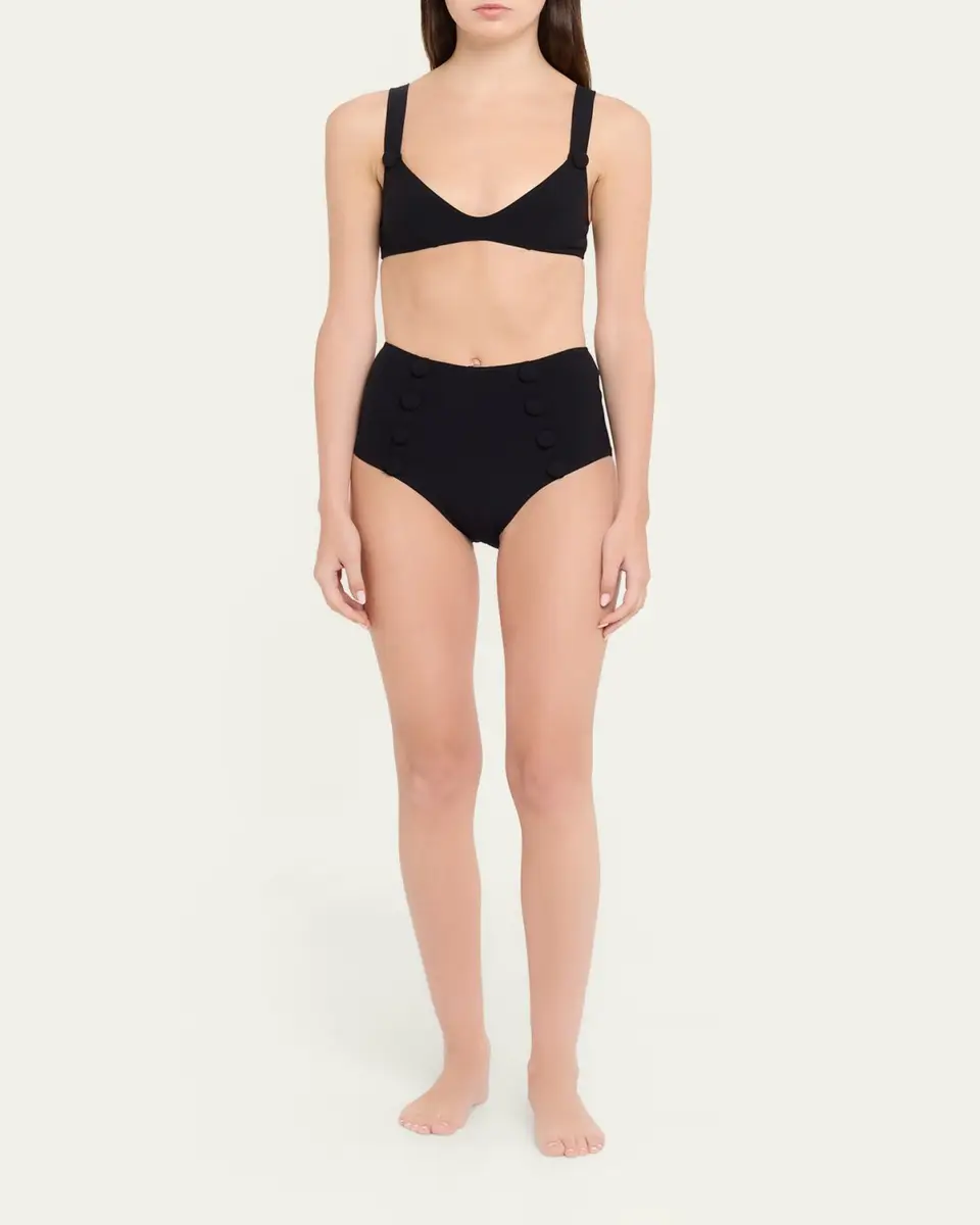 Lisa Marie Fernandez Magdalena High-Waist Two-Piece Swimsuit | Thumbnail 2