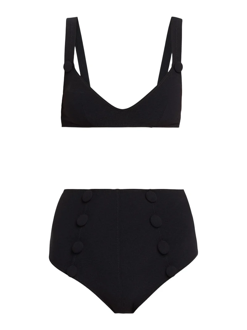 Lisa Marie Fernandez Magdalena High-Waist Two-Piece Swimsuit
