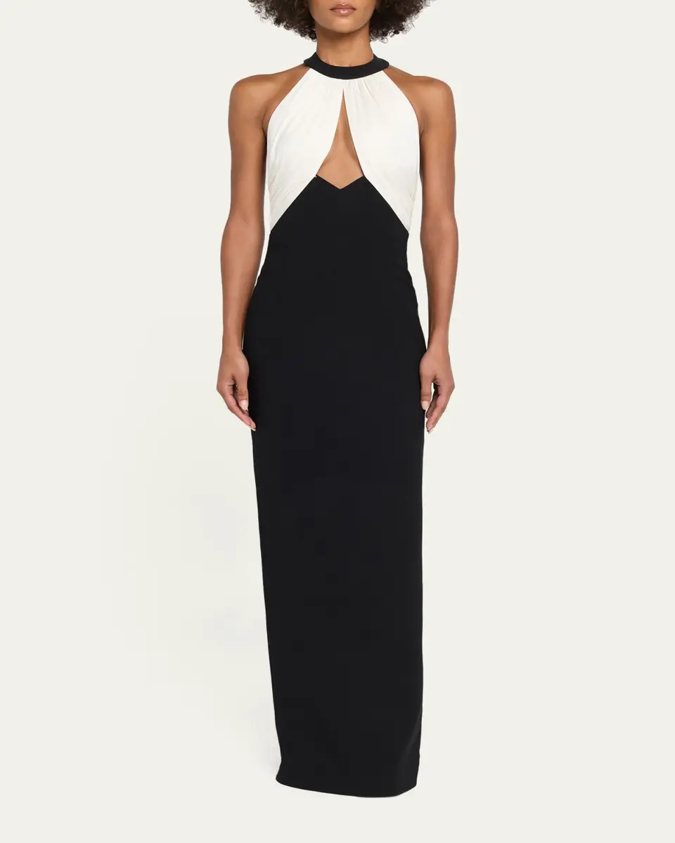 The New Arrivals by Ilkyaz Ozel Asena Cutout Halter Gown | Thumbnail 2 The New Arrivals by Ilkyaz Ozel Asena Cutout Halter Gown | Thumbnail 2