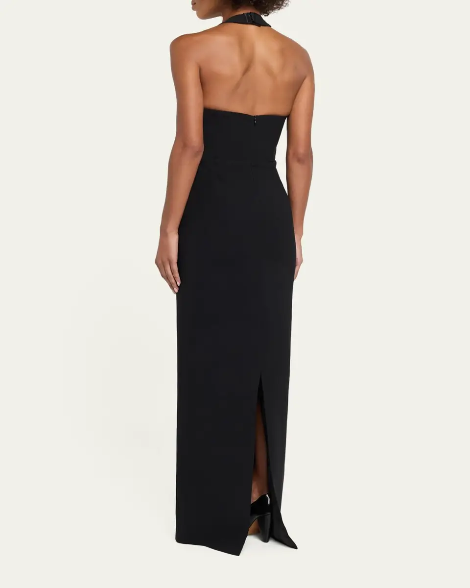 The New Arrivals by Ilkyaz Ozel Asena Cutout Halter Gown | Thumbnail 3 The New Arrivals by Ilkyaz Ozel Asena Cutout Halter Gown | Thumbnail 3