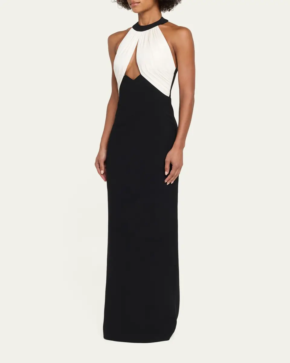 The New Arrivals by Ilkyaz Ozel Asena Cutout Halter Gown | Thumbnail 4 The New Arrivals by Ilkyaz Ozel Asena Cutout Halter Gown | Thumbnail 4