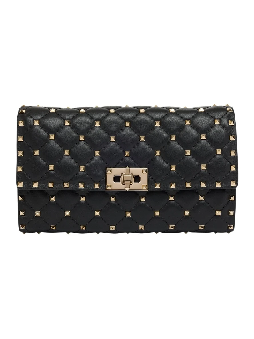 Valentino Garavani Quilted Rockstud Leather Shoulder Bag