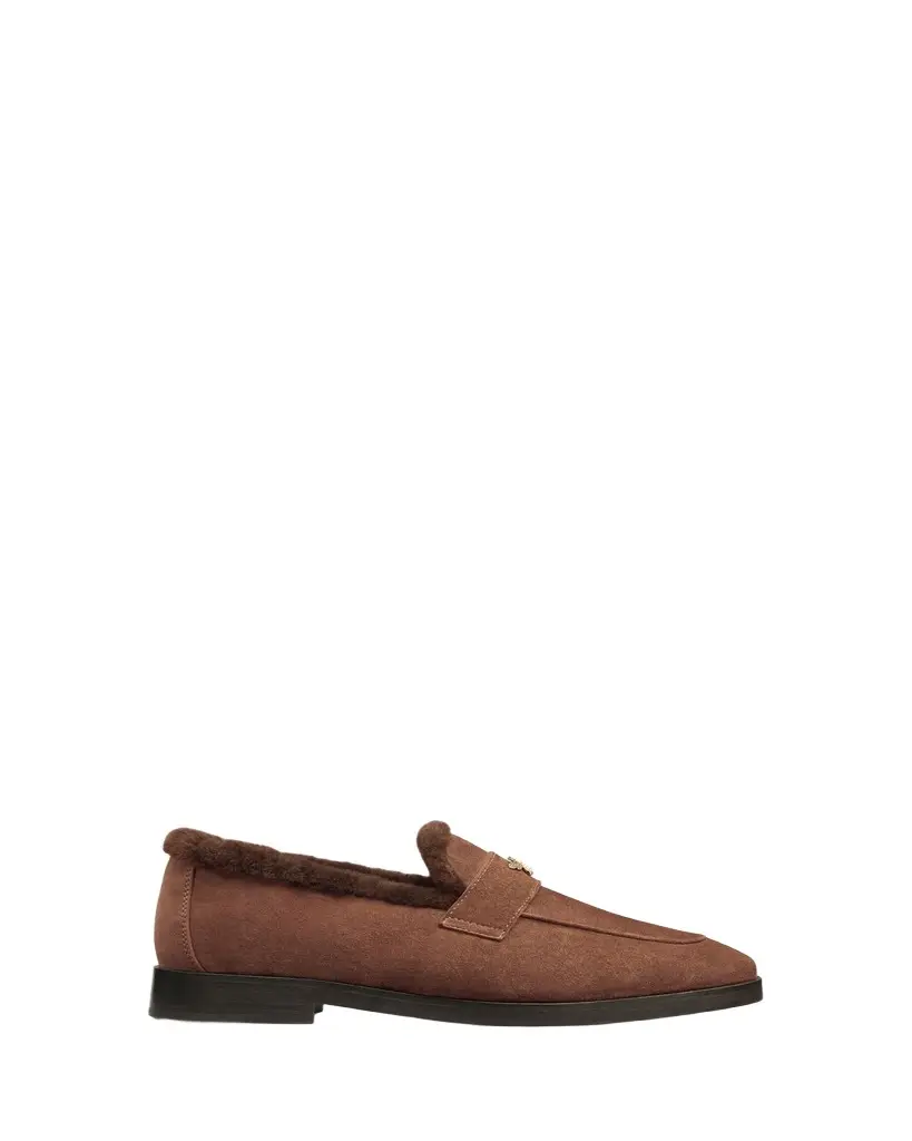 Bougeotte Suede and Shearling Loafers | Image 1 Bougeotte Suede and Shearling Loafers | Image 1