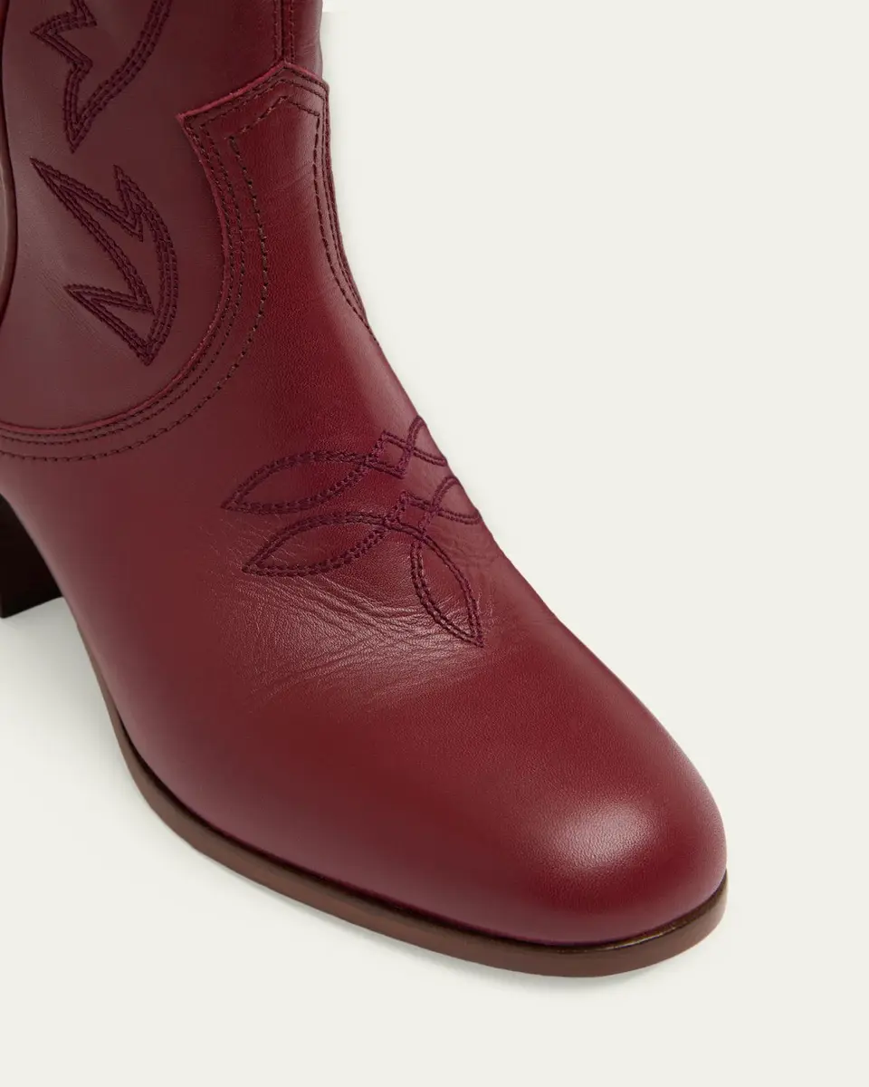 Valentino Garavani 40mm Bard Embroidered Leather Ankle Boots | Thumbnail 5 Valentino Garavani 40mm Bard Embroidered Leather Ankle Boots | Thumbnail 5