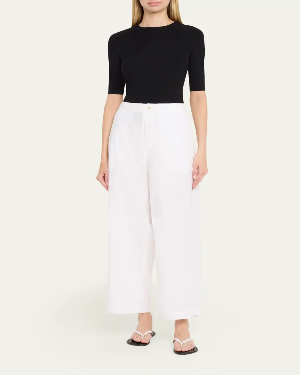 Jamie Haller The Rib Elbow-Sleeve Crew T-Shirt | Thumbnail 2