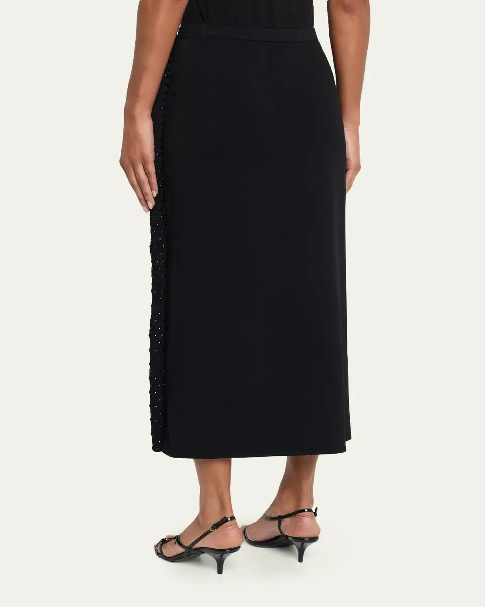 Diotima Mane Fringe Embellished Midi Skirt | Thumbnail 3 Diotima Mane Fringe Embellished Midi Skirt | Thumbnail 3