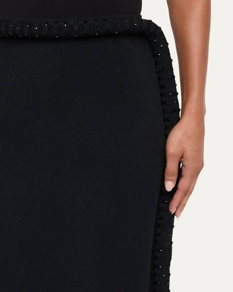 Diotima Mane Fringe Embellished Midi Skirt | Thumbnail 5 Diotima Mane Fringe Embellished Midi Skirt | Thumbnail 5