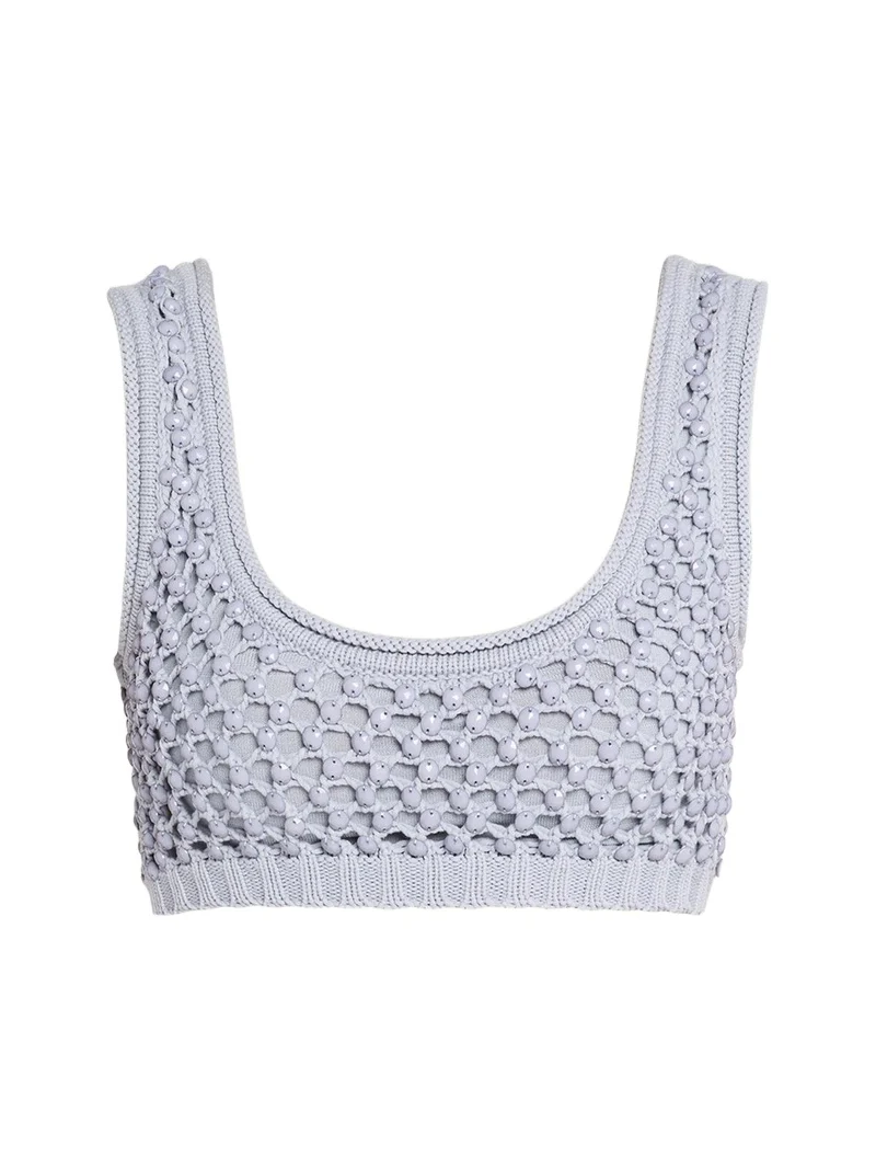 Diotima Lady Embellished Knit Bralette