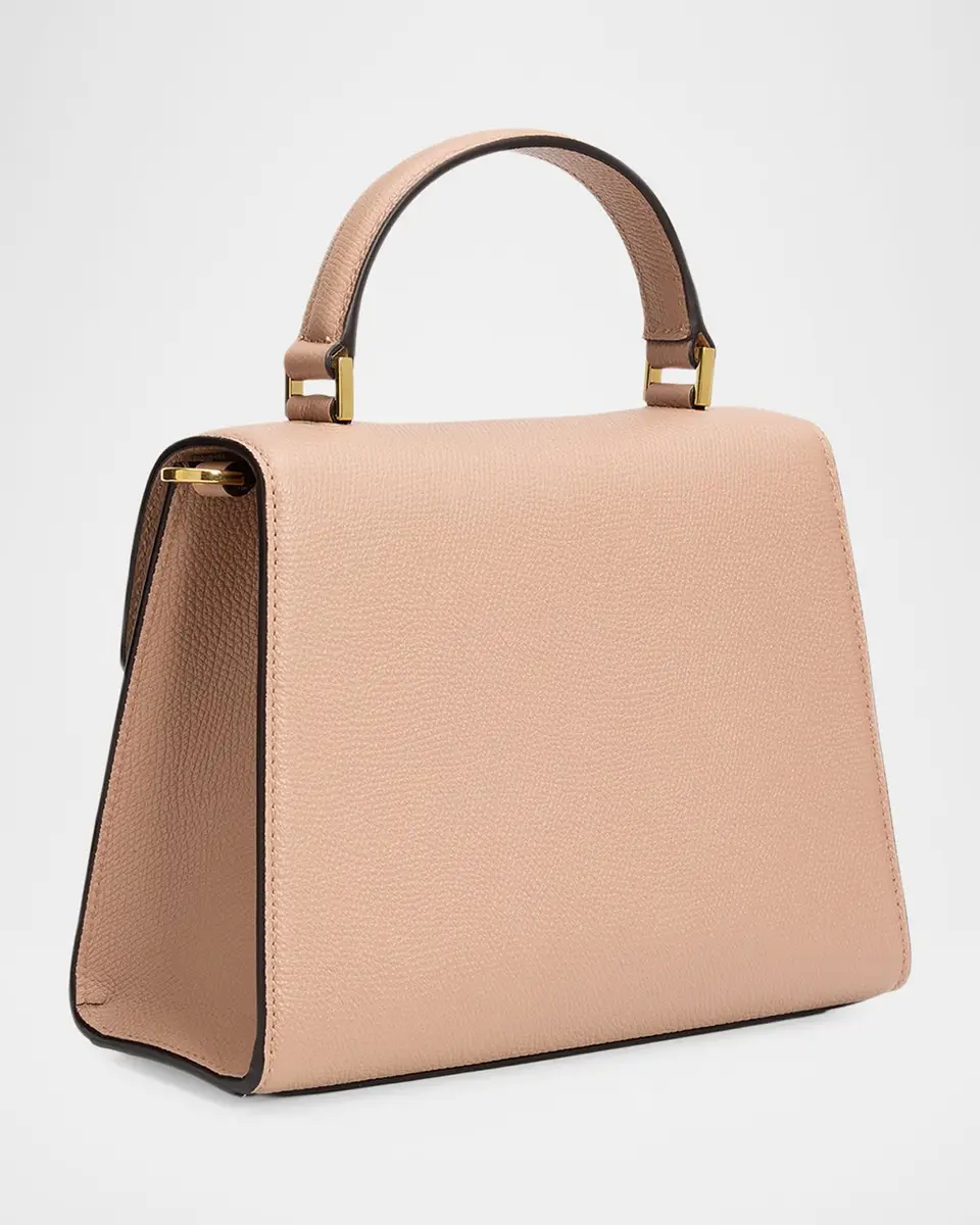 Valentino Garavani Small Crystal VLogo Leather Top-Handle Bag | Thumbnail 2 Valentino Garavani Small Crystal VLogo Leather Top-Handle Bag | Thumbnail 2