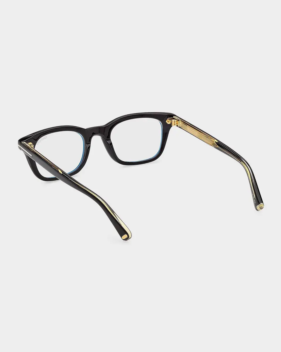 Tom Ford Men's Acetate Square Blue-Block Optical Frames | Thumbnail 2