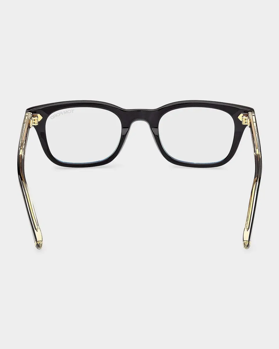 Tom Ford Men's Acetate Square Blue-Block Optical Frames | Thumbnail 3