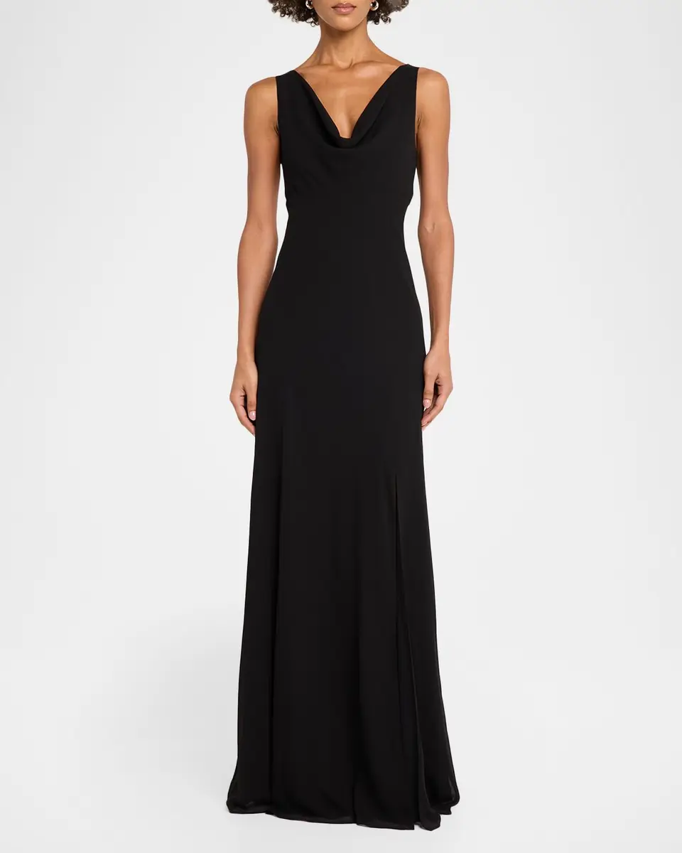 Jason Wu Collection Plunging Cowl-Neck Sleeveless Crepe Gown | Thumbnail 2 Jason Wu Collection Plunging Cowl-Neck Sleeveless Crepe Gown | Thumbnail 2