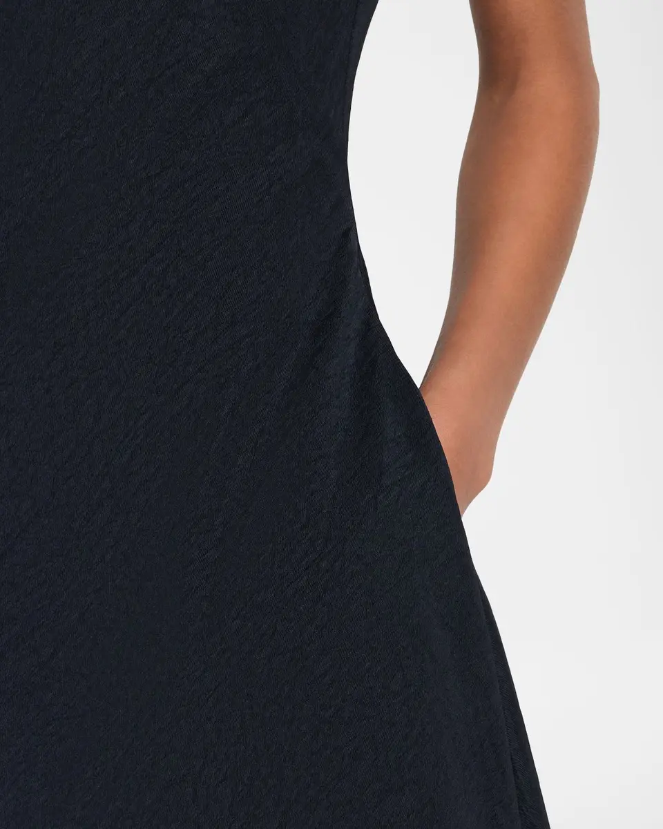 Jason Wu Collection High-Neck Washed Twill Asymmetric Dress | Thumbnail 5 Jason Wu Collection High-Neck Washed Twill Asymmetric Dress | Thumbnail 5