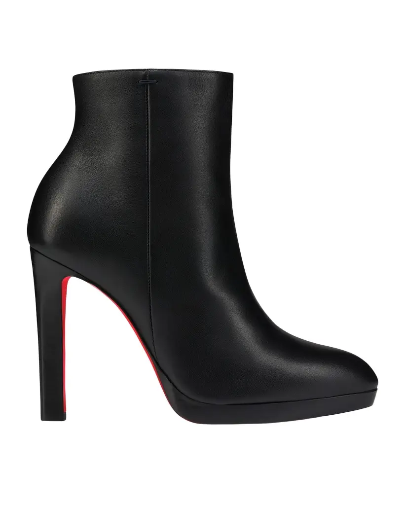 Christian Louboutin 120mm Fannylove Leather Booties | Image 1 Christian Louboutin 120mm Fannylove Leather Booties | Image 1
