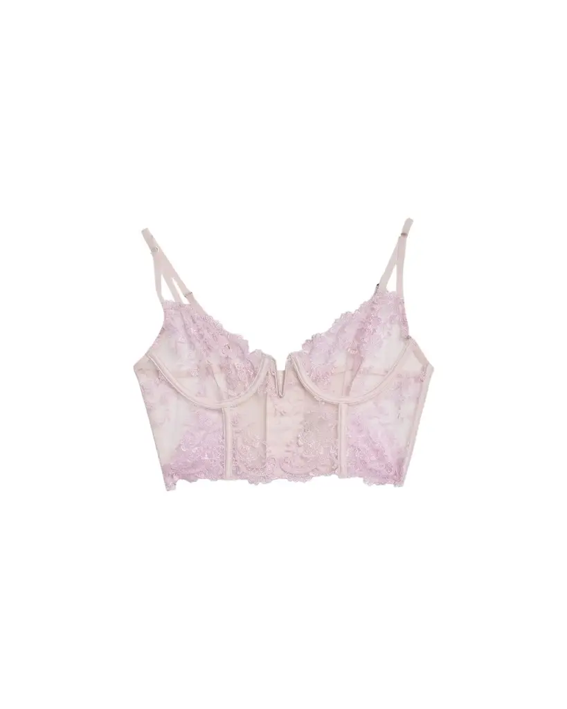 Kiki de Montparnasse Juliette Longline Floral Lace Bra | Image 1 Kiki de Montparnasse Juliette Longline Floral Lace Bra | Image 1