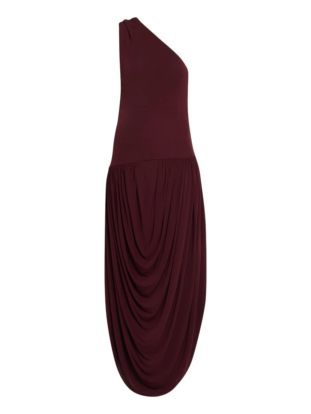 Mila Draped One-Shoulder Maxi Dress