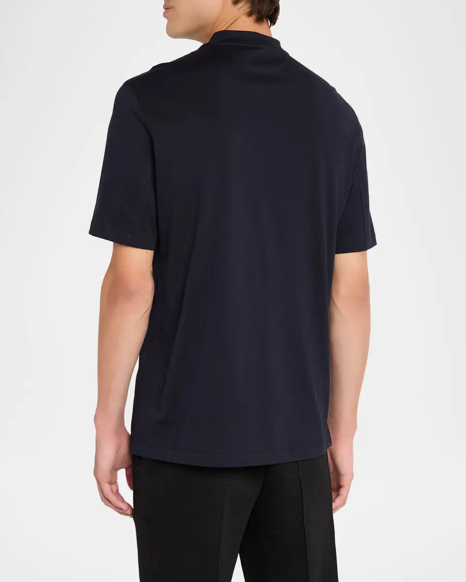 Brunello Cucinelli Men's Cotton V-Neck T-Shirt | Thumbnail 3