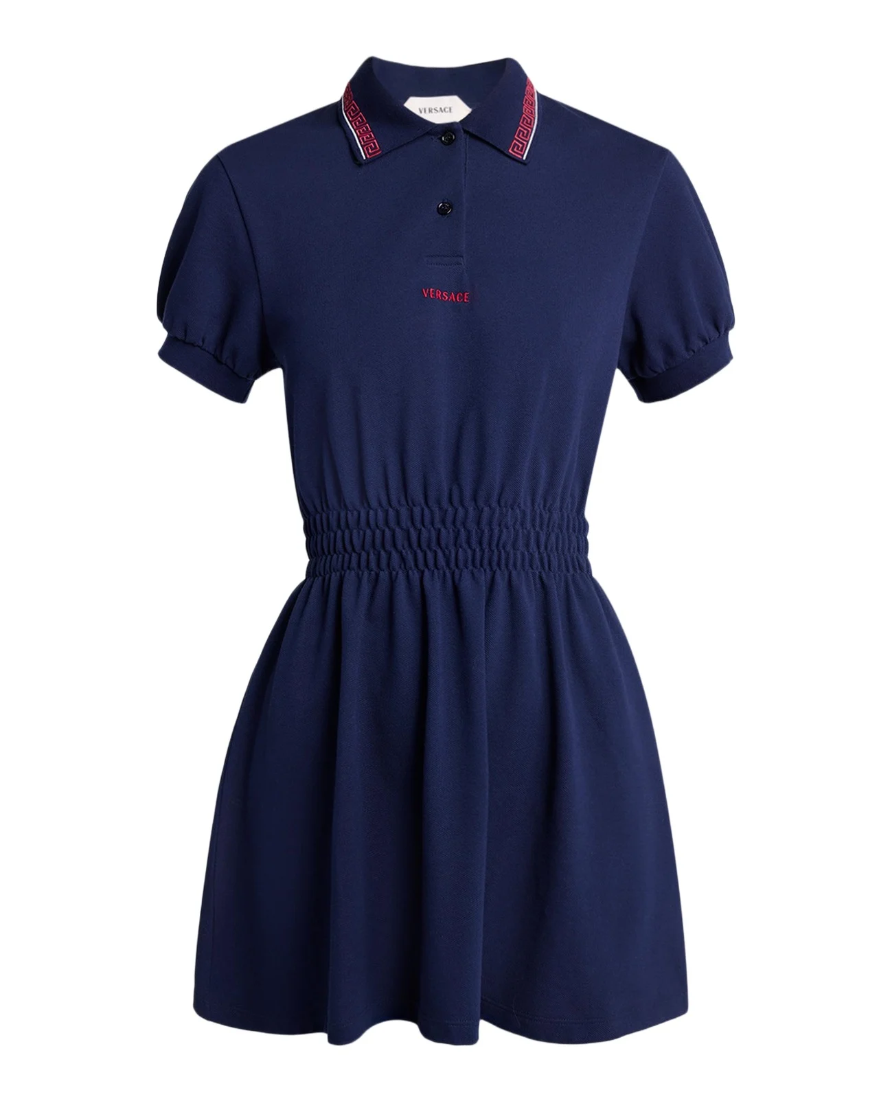 Embroidered Knit Mini Polo Dress Embroidered Knit Mini Polo Dress