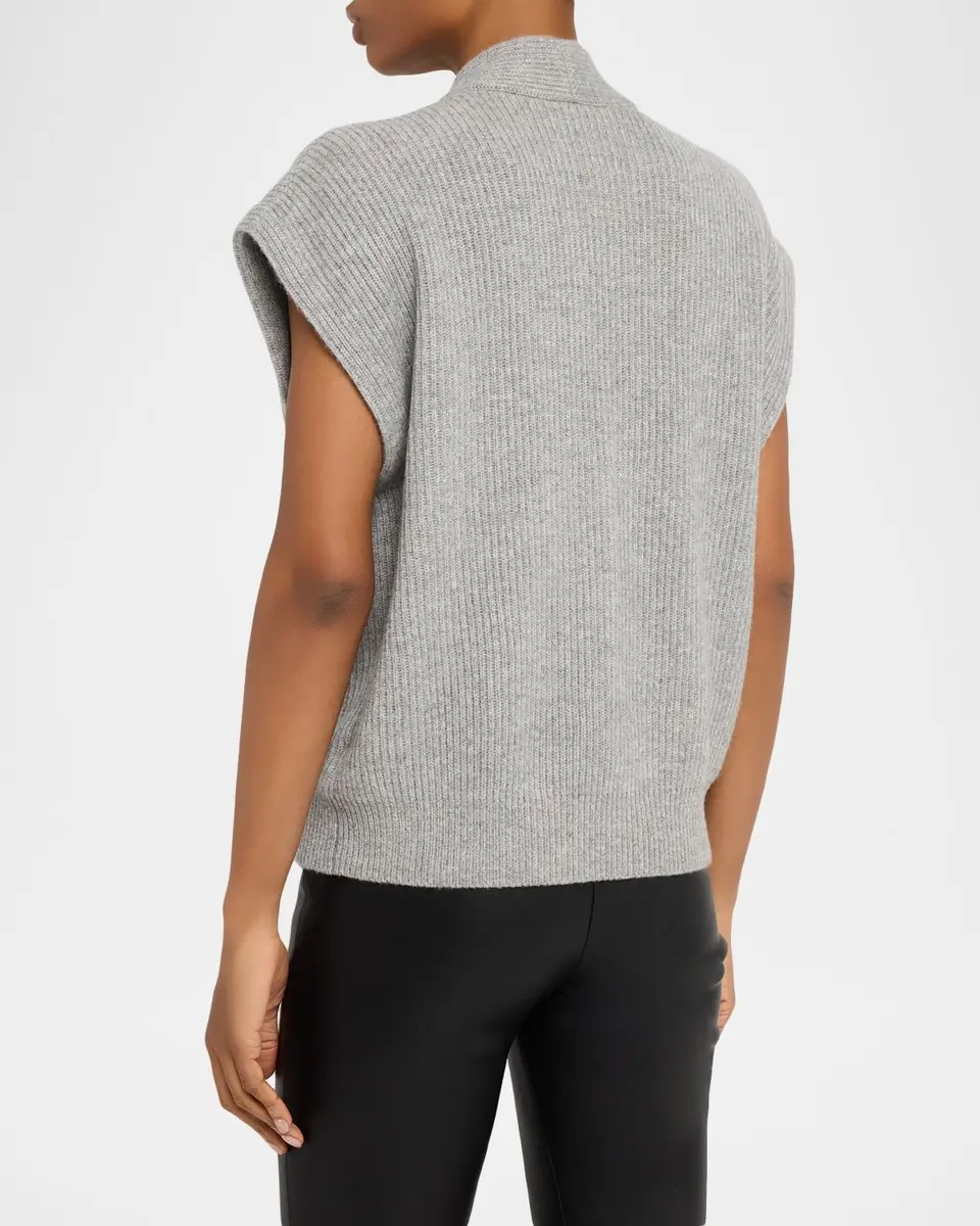 Brunello Cucinelli Cashmere Rib Wrap Vest | Thumbnail 3 Brunello Cucinelli Cashmere Rib Wrap Vest | Thumbnail 3