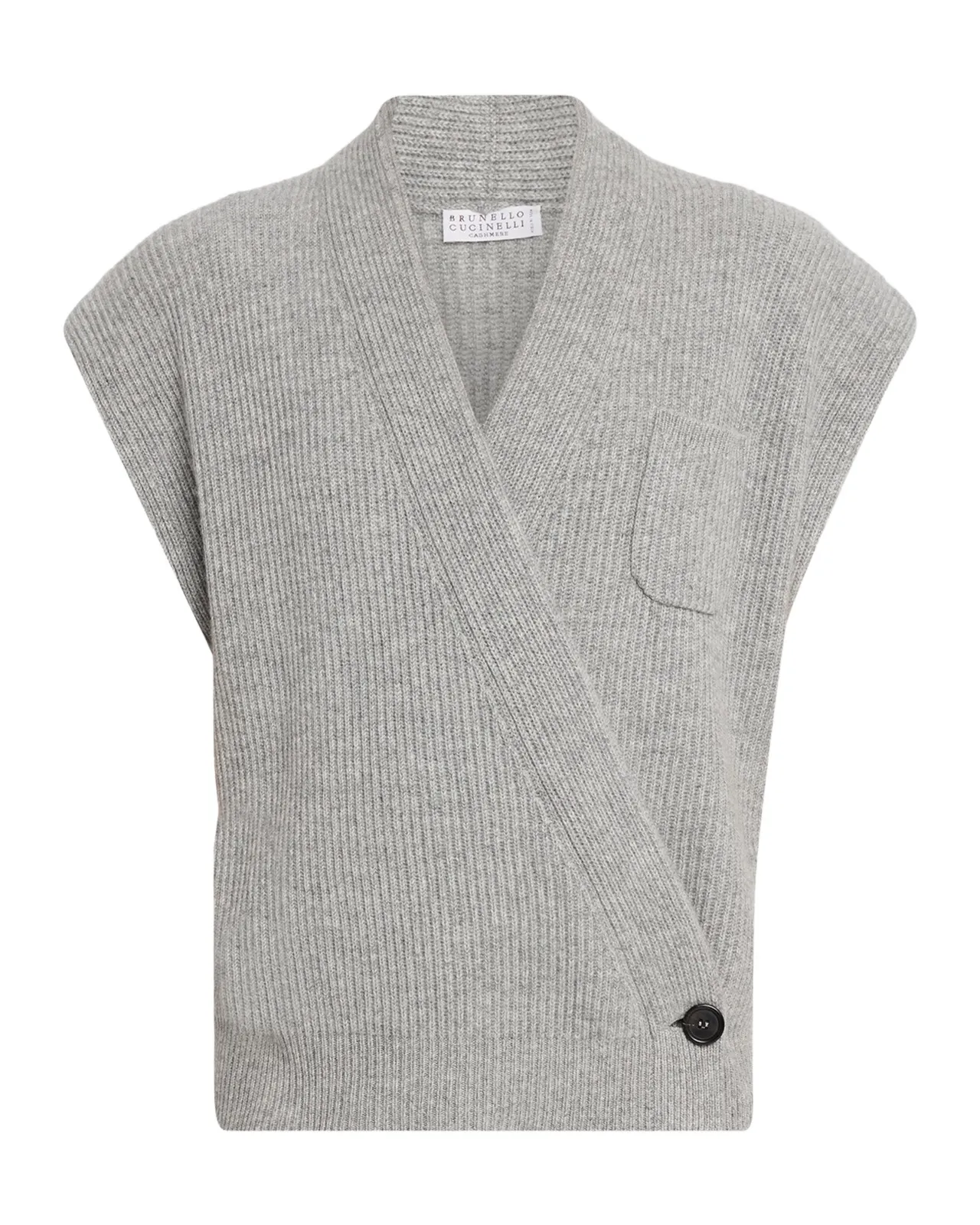 Cashmere Rib Wrap Vest Cashmere Rib Wrap Vest