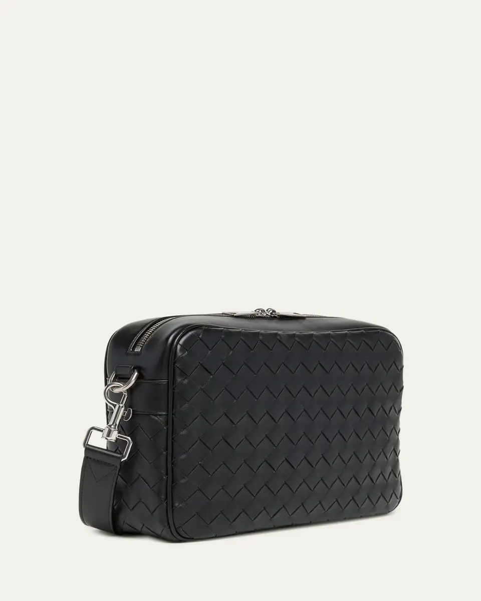 Bottega Veneta Men's Intrecciato Medium Crossbody Bag | Thumbnail 3 Bottega Veneta Men's Intrecciato Medium Crossbody Bag | Thumbnail 3