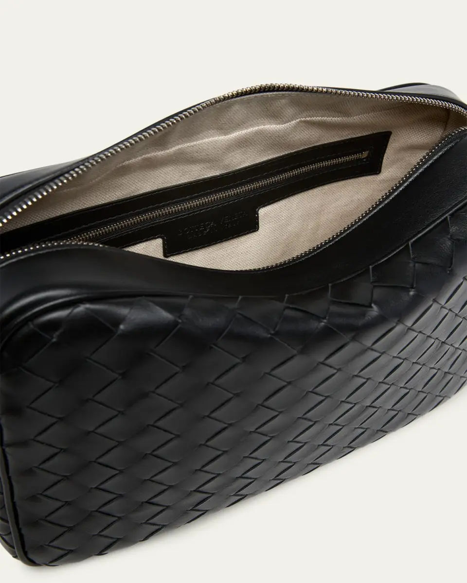 Bottega Veneta Men's Intrecciato Medium Crossbody Bag | Thumbnail 4 Bottega Veneta Men's Intrecciato Medium Crossbody Bag | Thumbnail 4